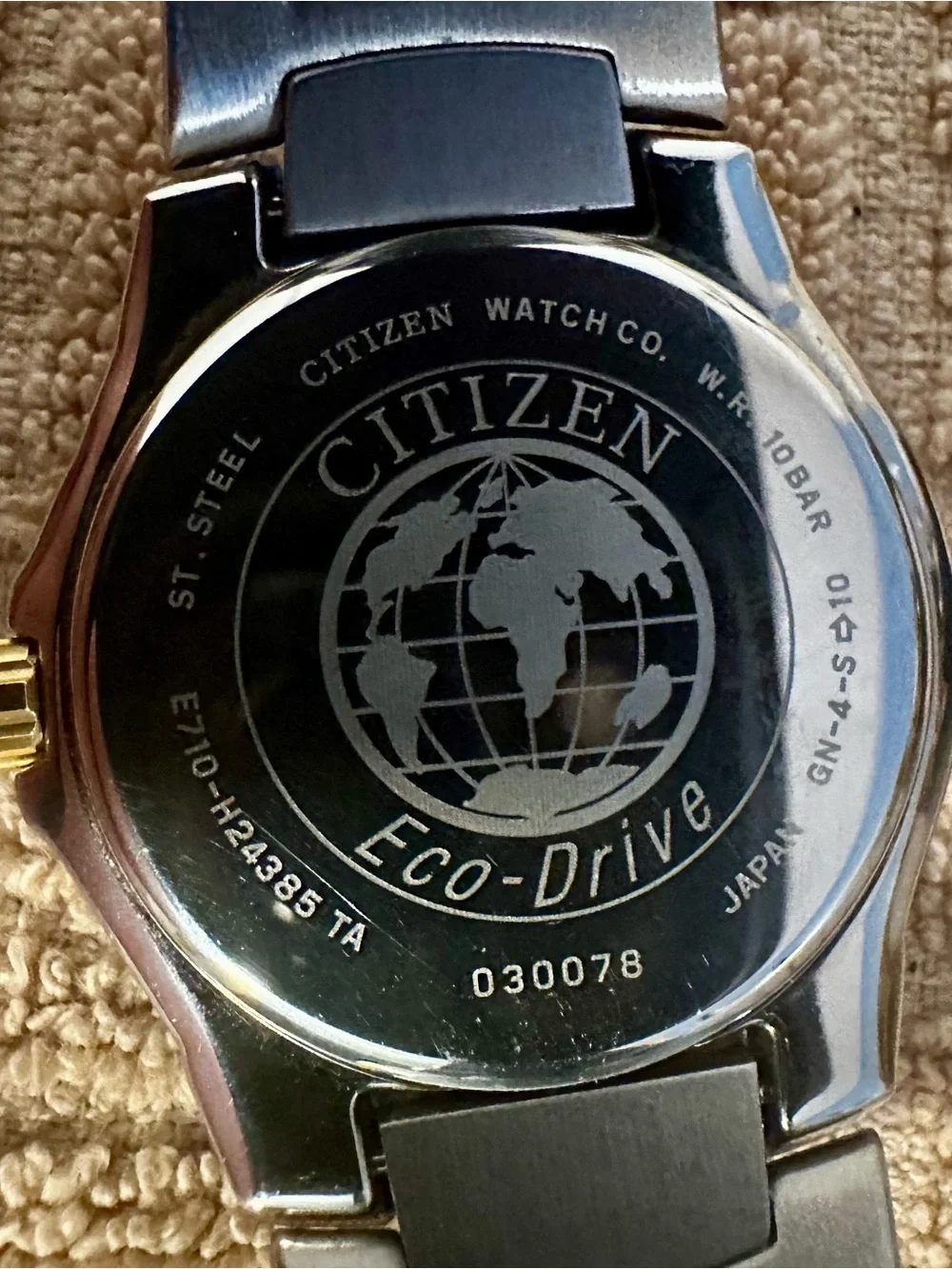 Citizen Eco-Drive Perpertual Calendar Two-Tone Men’s Watch E710-H24385 Blue Dial